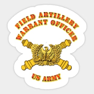 Emblem - Artillery - Warrant Officer Sticker